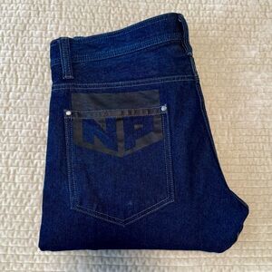 🐷 Nasty Pig Vtg Dark Indigo Jeans with Black Accents
